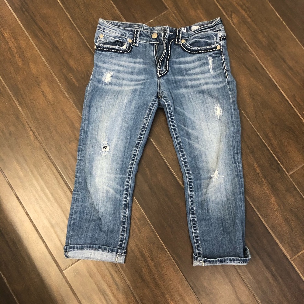 Miss Me brand Boyfriend capri